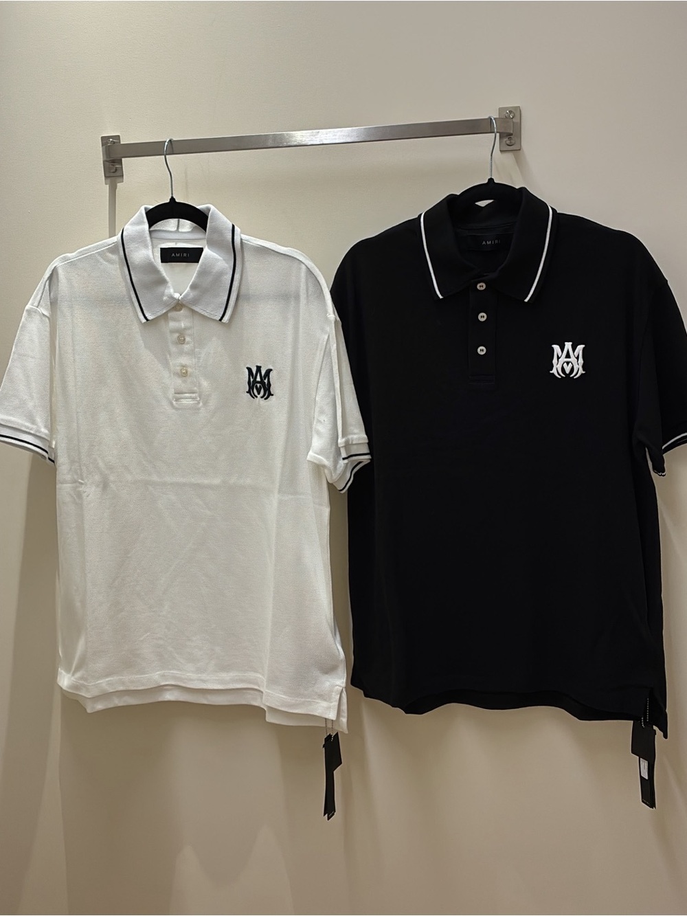 AMIRI Two-Tone Polo Pack - White & Black with Contrast Piping